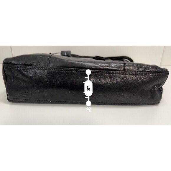 NWT Spikes and Sparrow black leather laptop bag - Picture 10 of 12